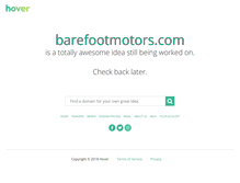 Tablet Screenshot of barefootmotors.com